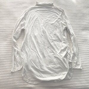 GAP maternity White Long Sleeve funnel neck tee size XXL